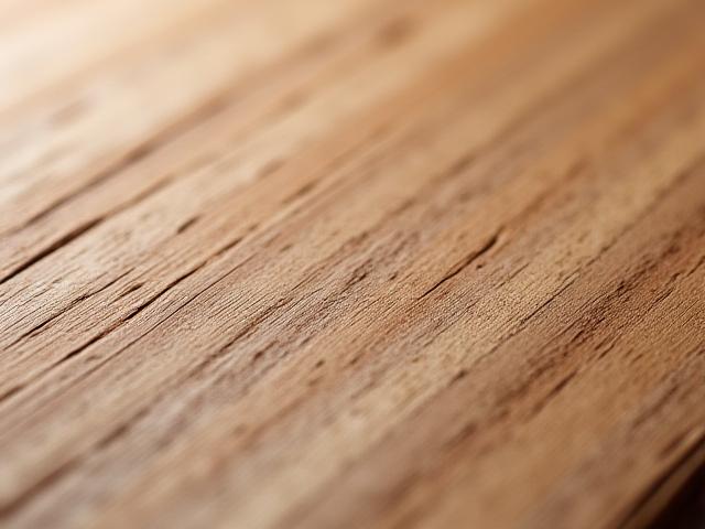 Close-up of premium, sustainably sourced oak wood grain, highlighting its natural character and texture.