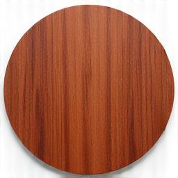 Close-up of reddish-brown cherry wood with smooth grain.