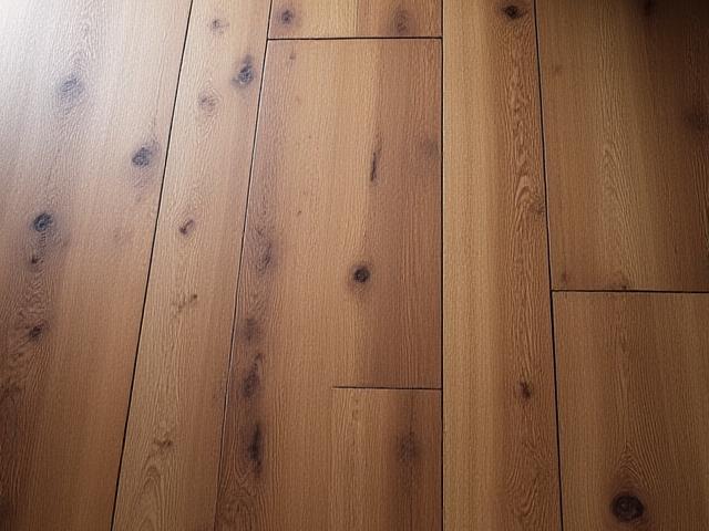 Close-up of a perfectly installed reclaimed oak wood floor, showing rich grain patterns and a warm patina.