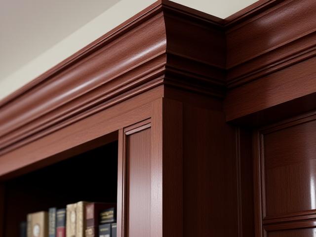 Intricate architectural crown molding in a luxuary home